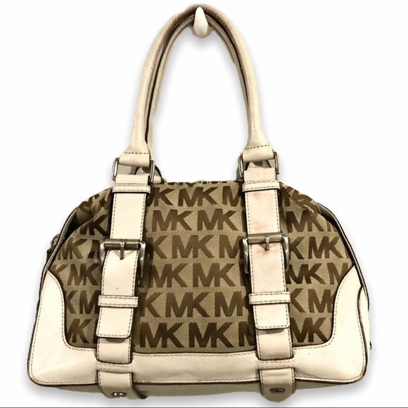 GUC MICHAEL Michael Kors Signature Canvas Satchel - Picture 1 of 15